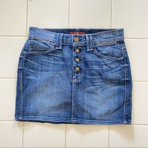 NWOT 7FAM Mini Denim Skirt